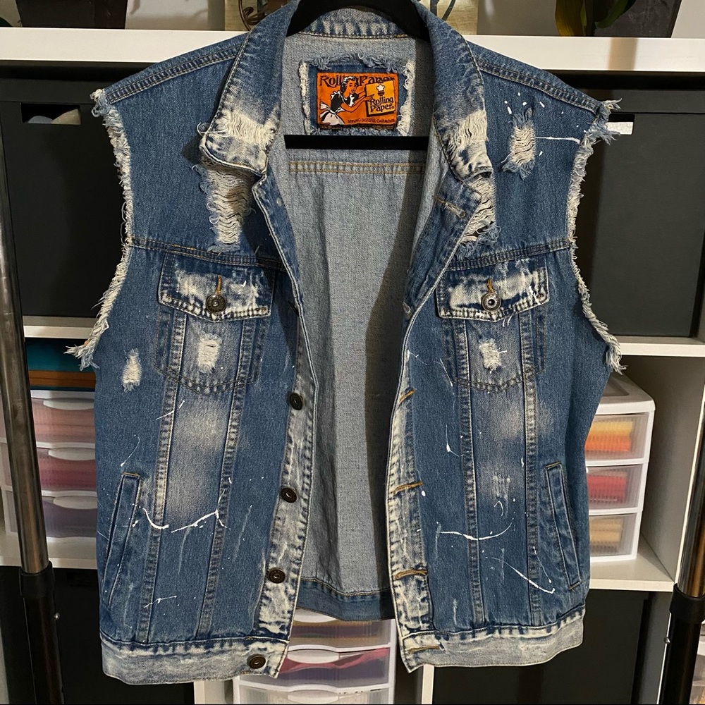 Rolling Paper NYC Denim Jacket size Large